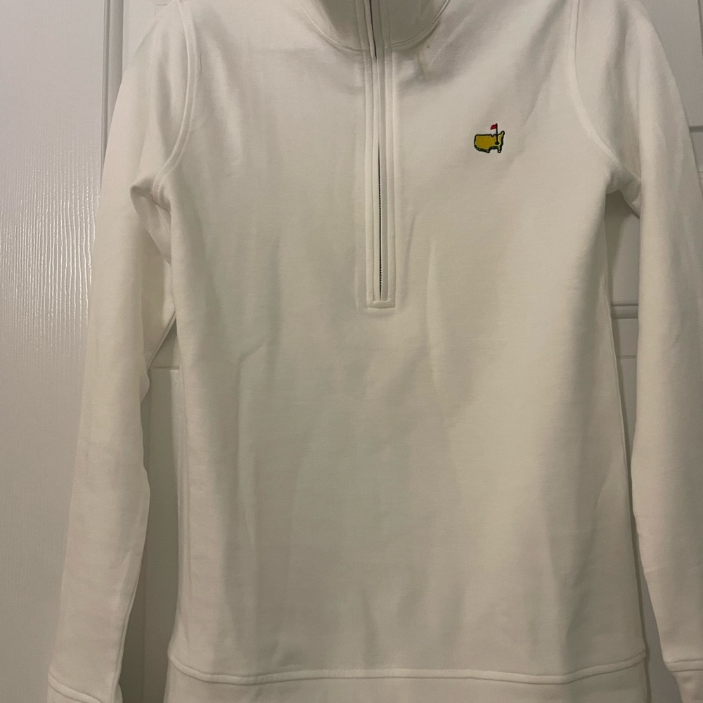 NWT MASTERS Magnolia Lane Women's White Half-Zip Jacket